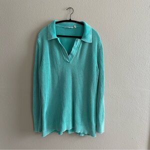 Soft Surroundings Polo Knit Sweater
